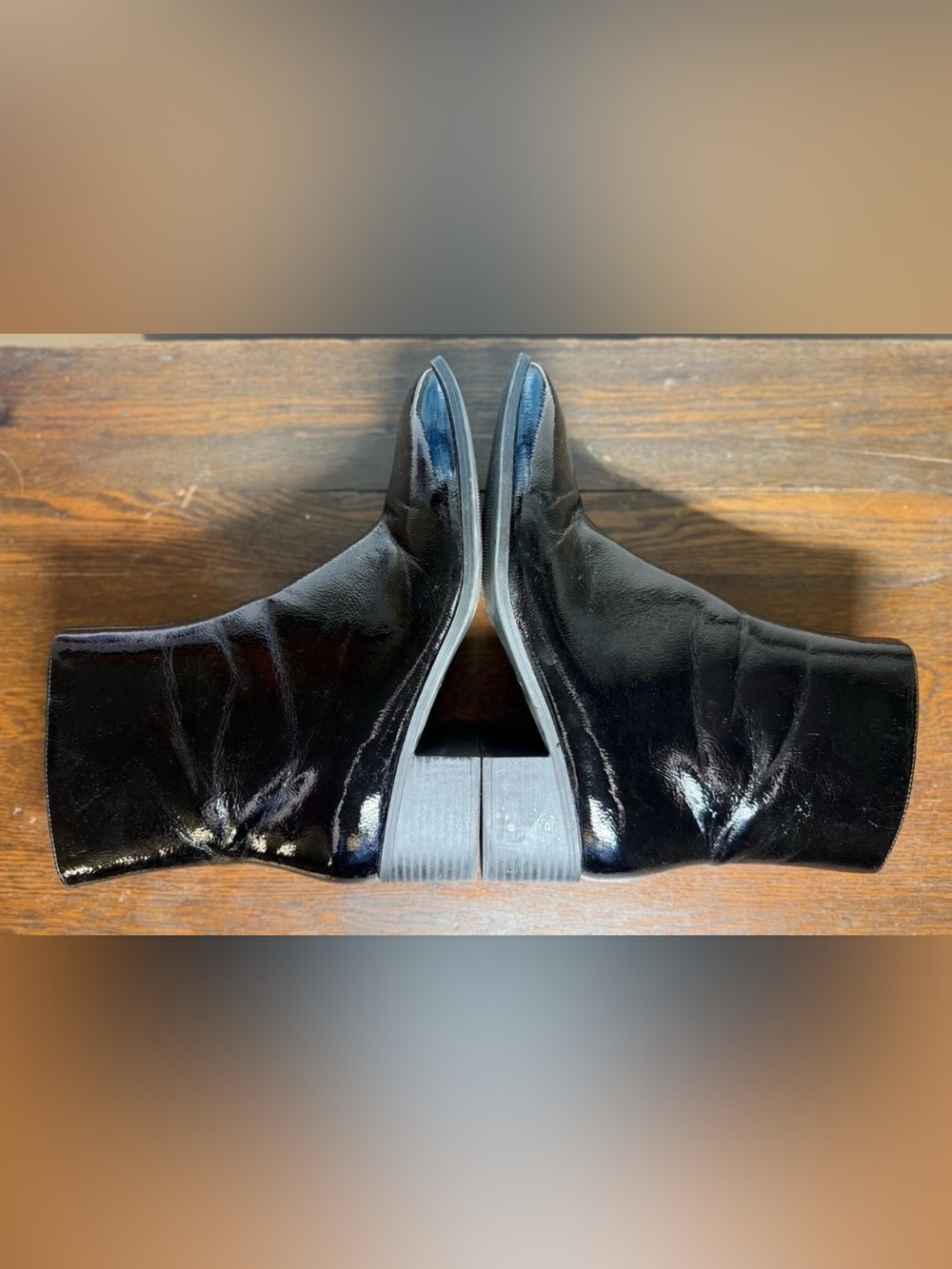 Vintage Worthington “Noya” Women’s Black Patent Leather Ankle Boots - Picture 13 of 15
